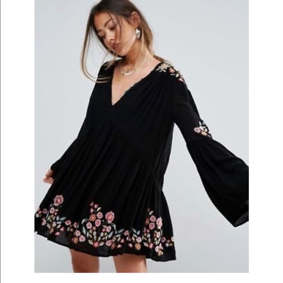 Free People Dresses & Skirts - Free People Te Amo Embroidered Dress, M, NWT